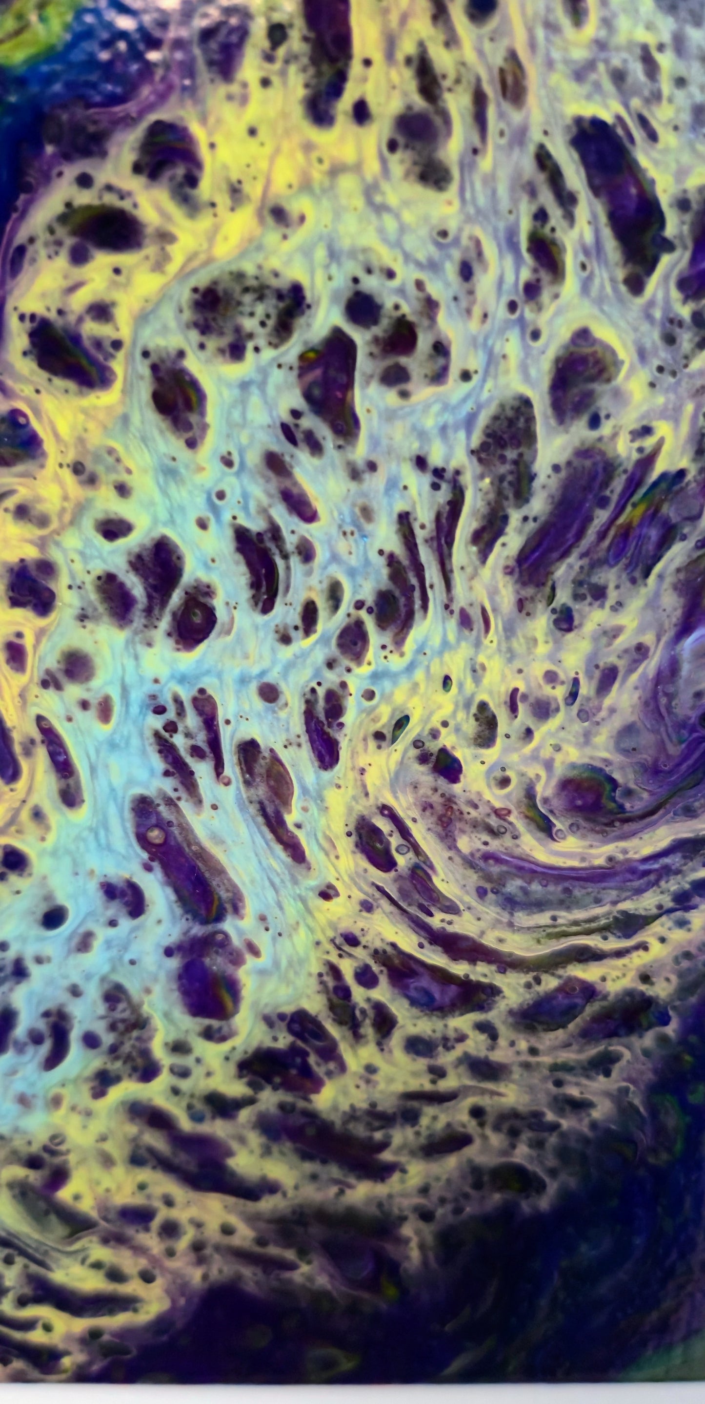 Otchłań Głębiny – Obraz Abstrakcyjny Pouring Art (50x50 cm)