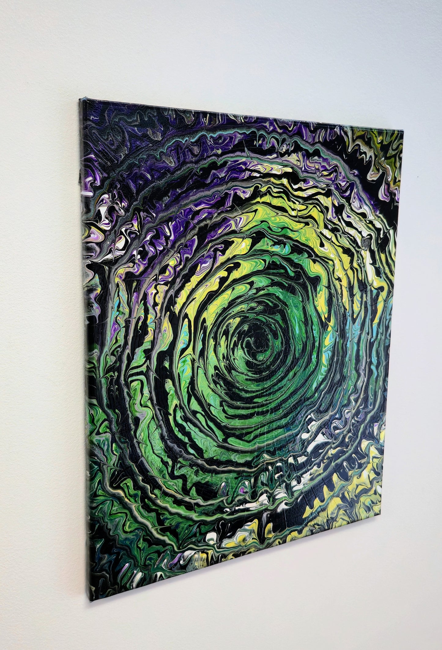 Wir Świadomości – Obraz Abstrakcyjny Pouring Art (40x50 cm)