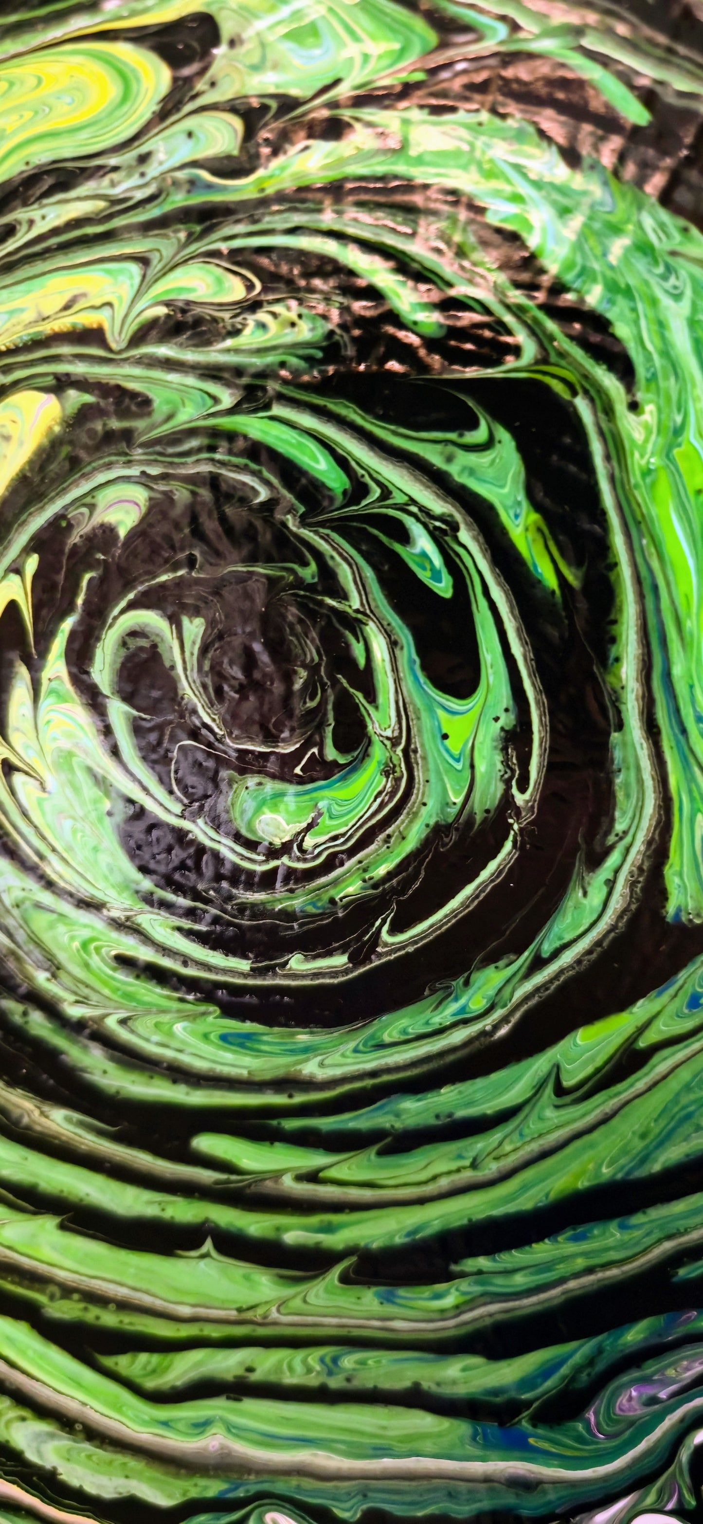 Wir Świadomości – Obraz Abstrakcyjny Pouring Art (40x50 cm)