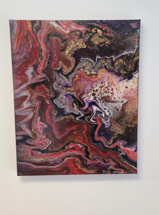 Kiedy Ego Się Się Gubi – Obraz Abstrakcyjny Pouring Art (40x50 cm)