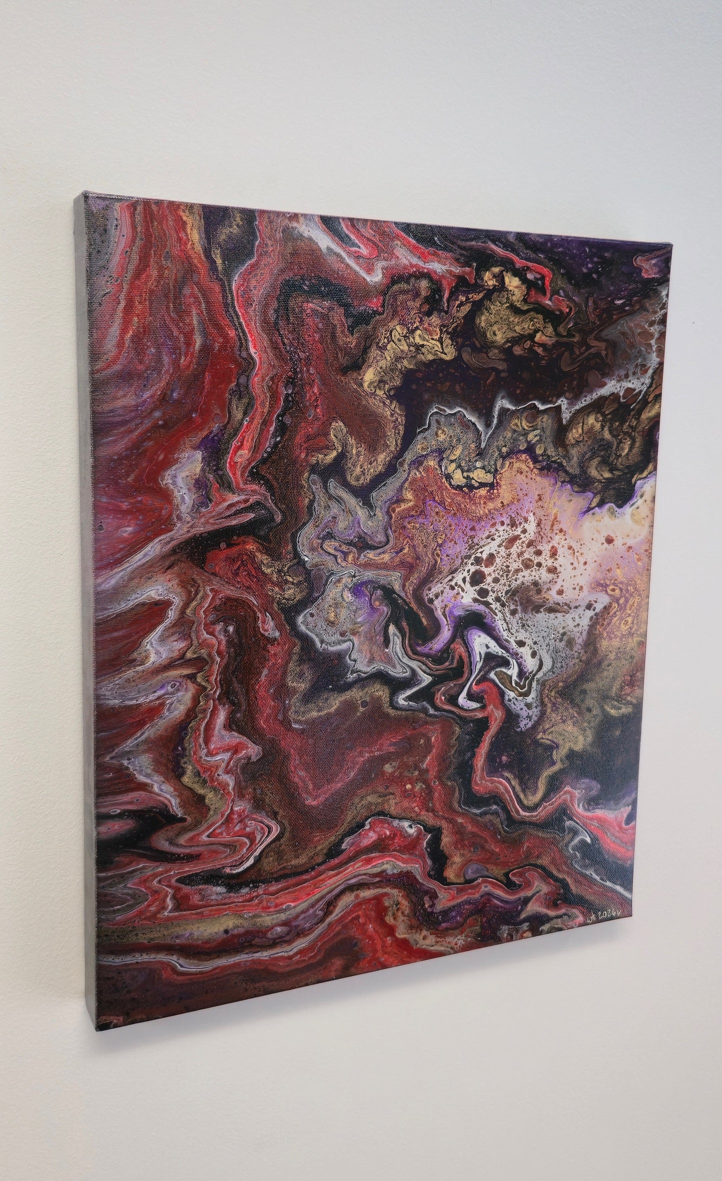 Kiedy Ego Się Się Gubi – Obraz Abstrakcyjny Pouring Art (40x50 cm)