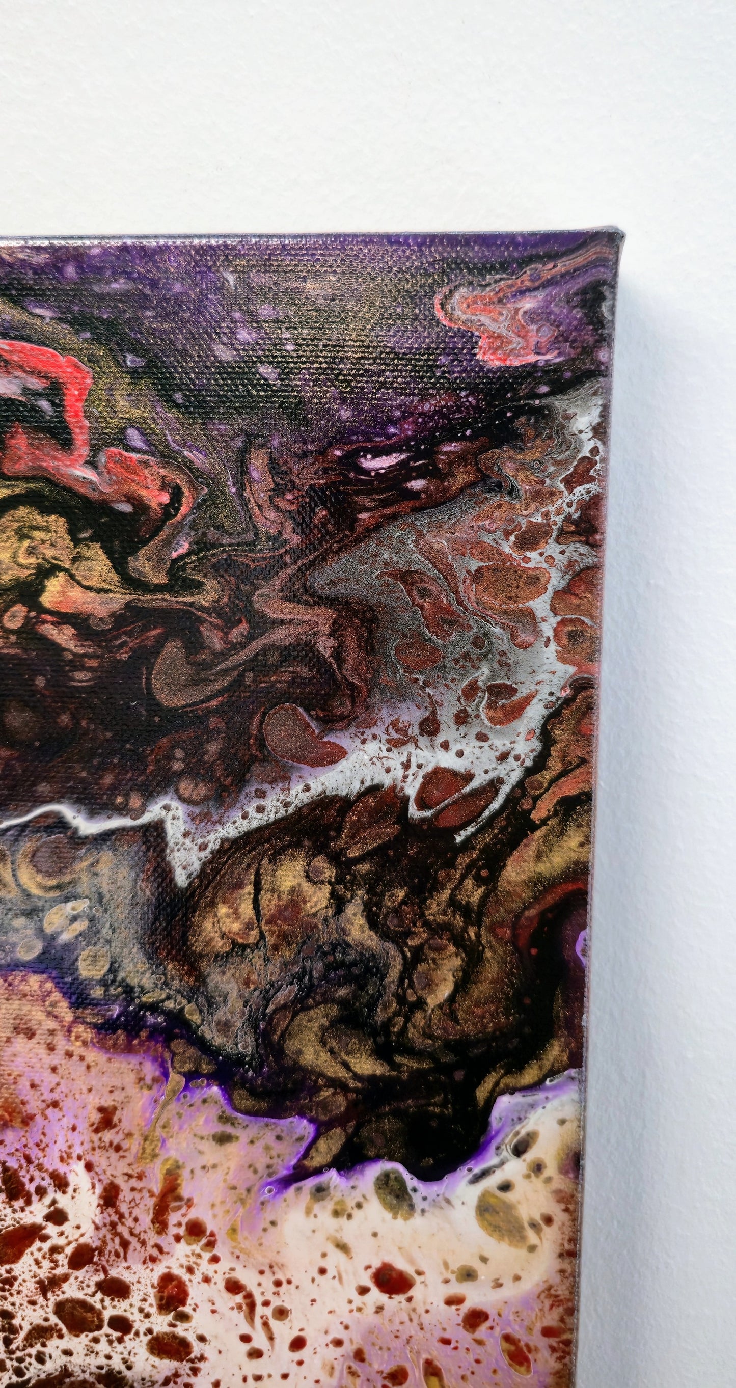 Kiedy Ego Się Się Gubi – Obraz Abstrakcyjny Pouring Art (40x50 cm)