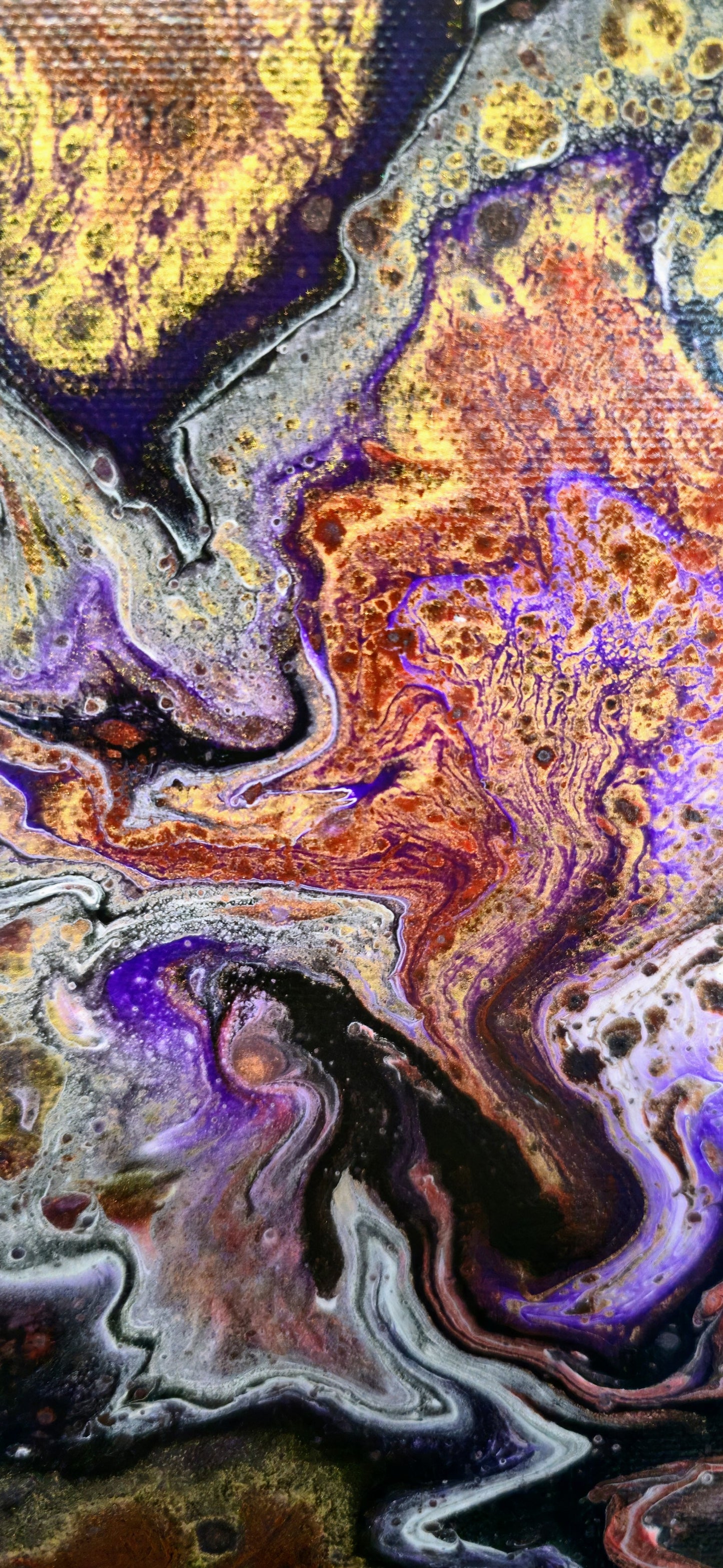 Kiedy Ego Się Się Gubi – Obraz Abstrakcyjny Pouring Art (40x50 cm)