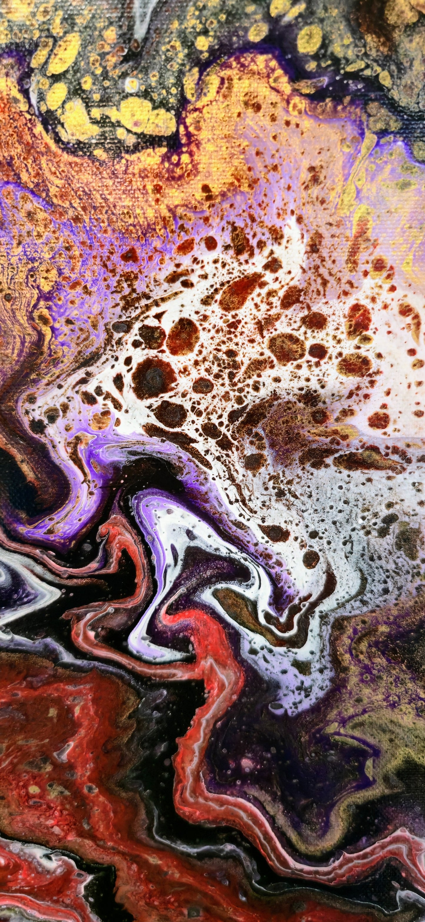 Kiedy Ego Się Się Gubi – Obraz Abstrakcyjny Pouring Art (40x50 cm)