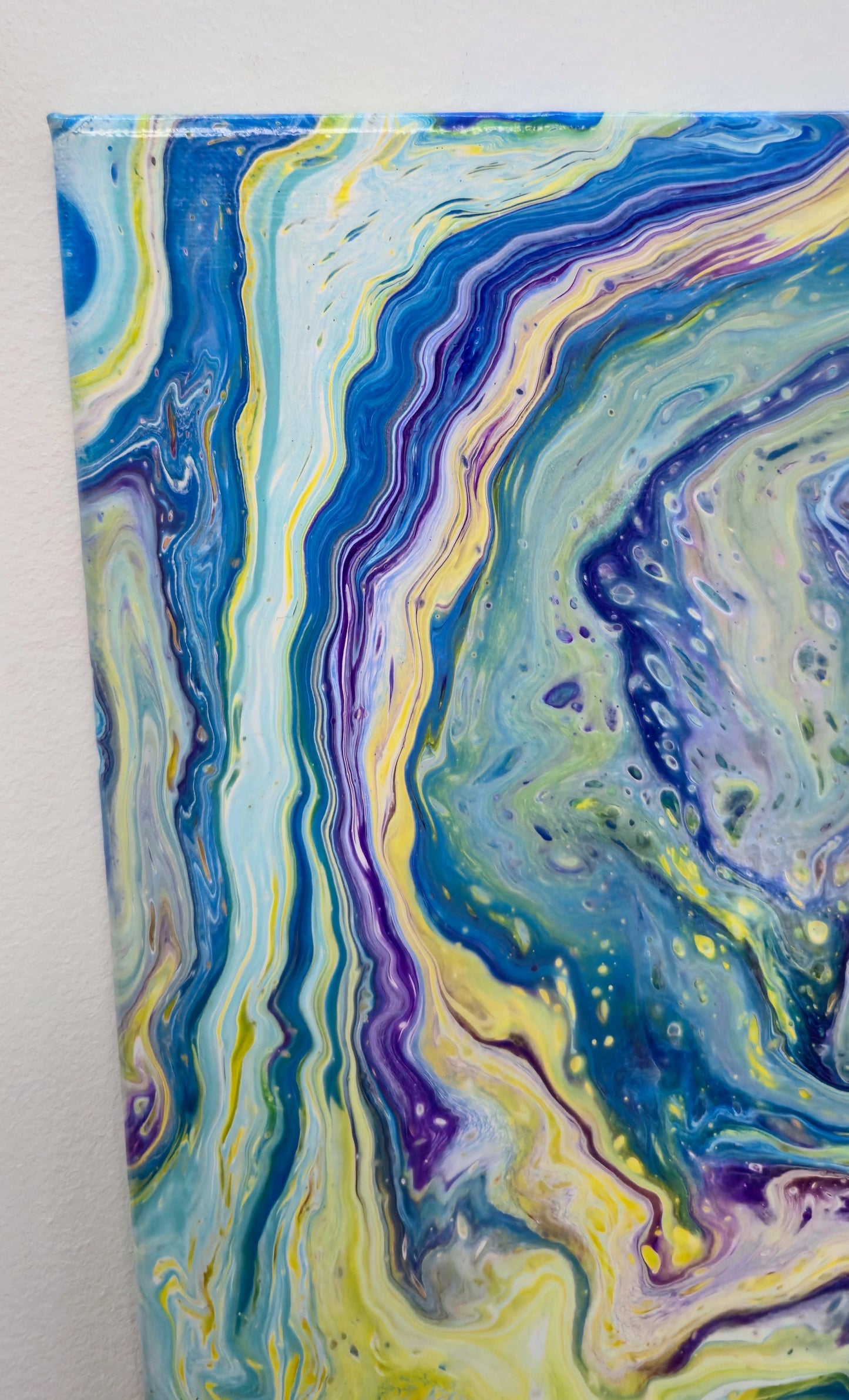 Przepływ – Obraz Abstrakcyjny Pouring Art (40x50 cm)