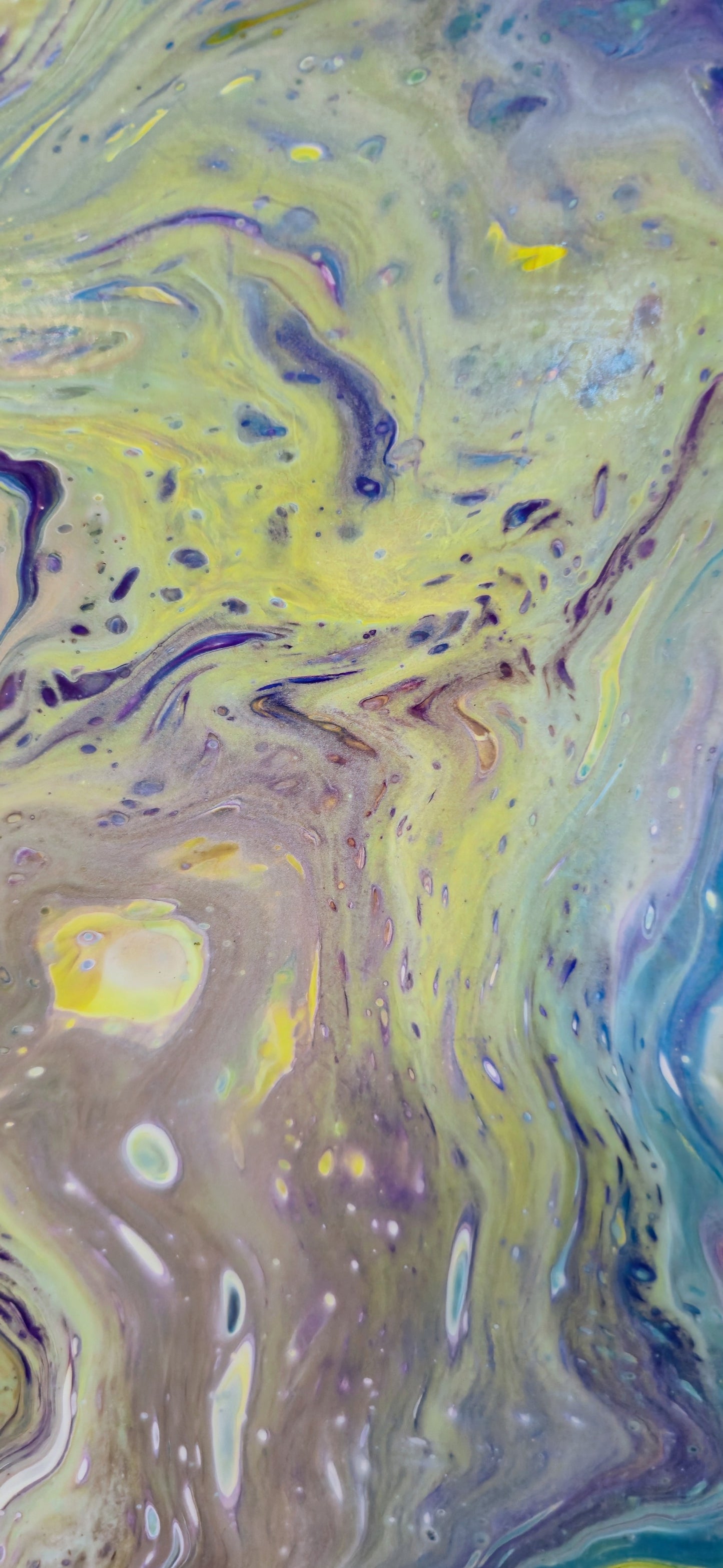 Przepływ – Obraz Abstrakcyjny Pouring Art (40x50 cm)