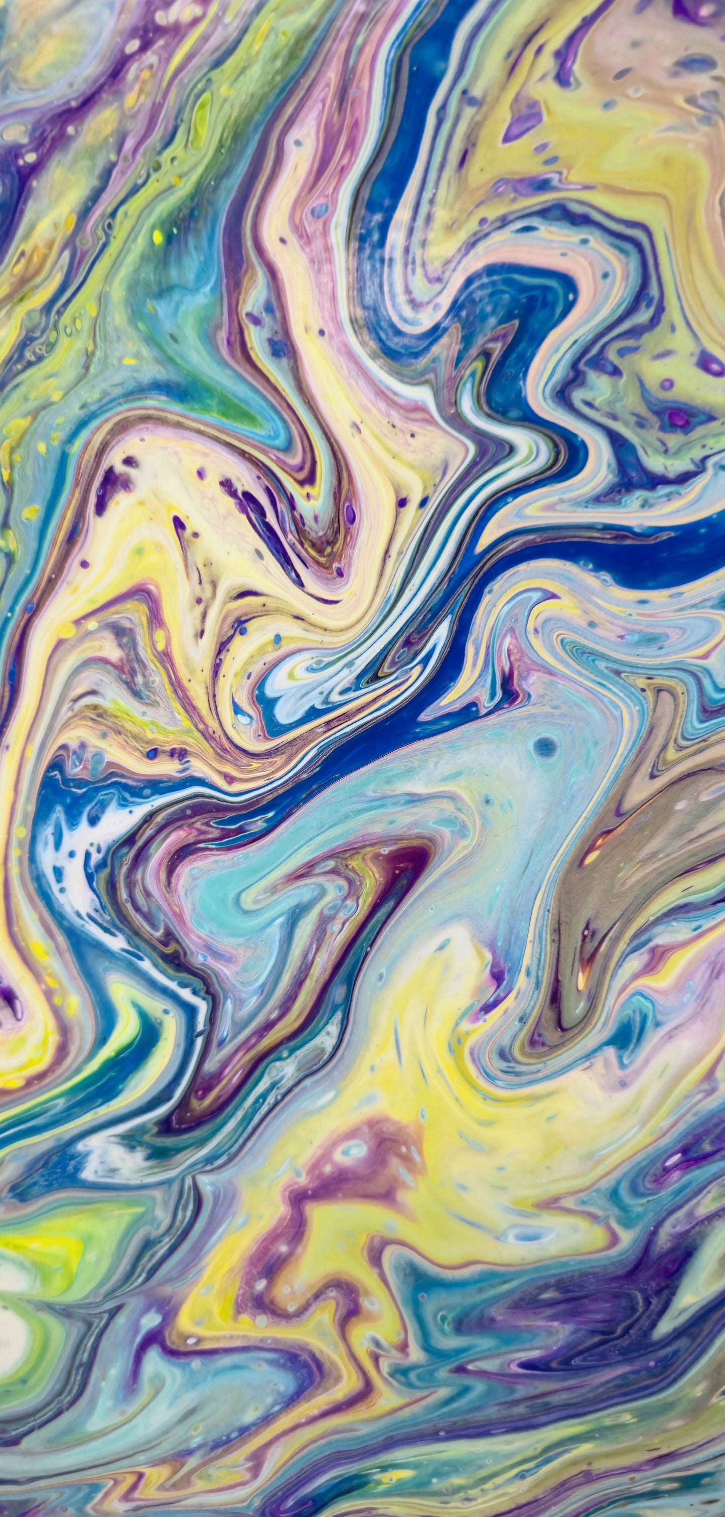 Przepływ – Obraz Abstrakcyjny Pouring Art (40x50 cm)