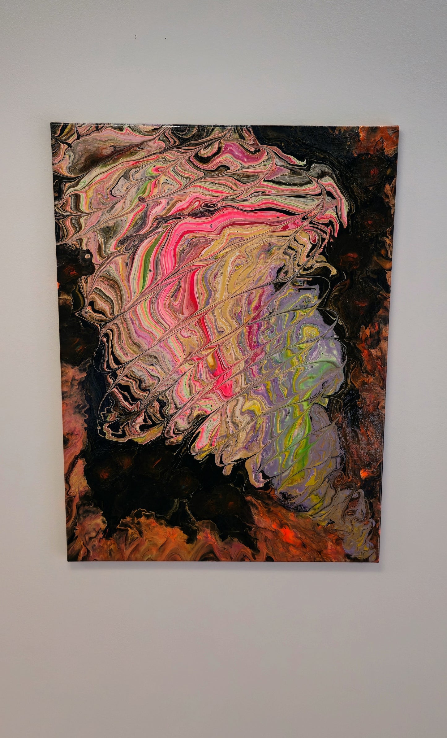 Wir Nieskończonych Możliwości – Obraz Abstrakcyjny Pouring Art (55x75 cm)