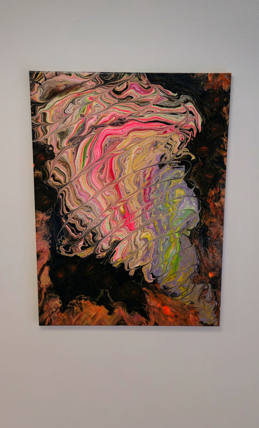 Wir Nieskończonych Możliwości – Obraz Abstrakcyjny Pouring Art (55x75 cm)