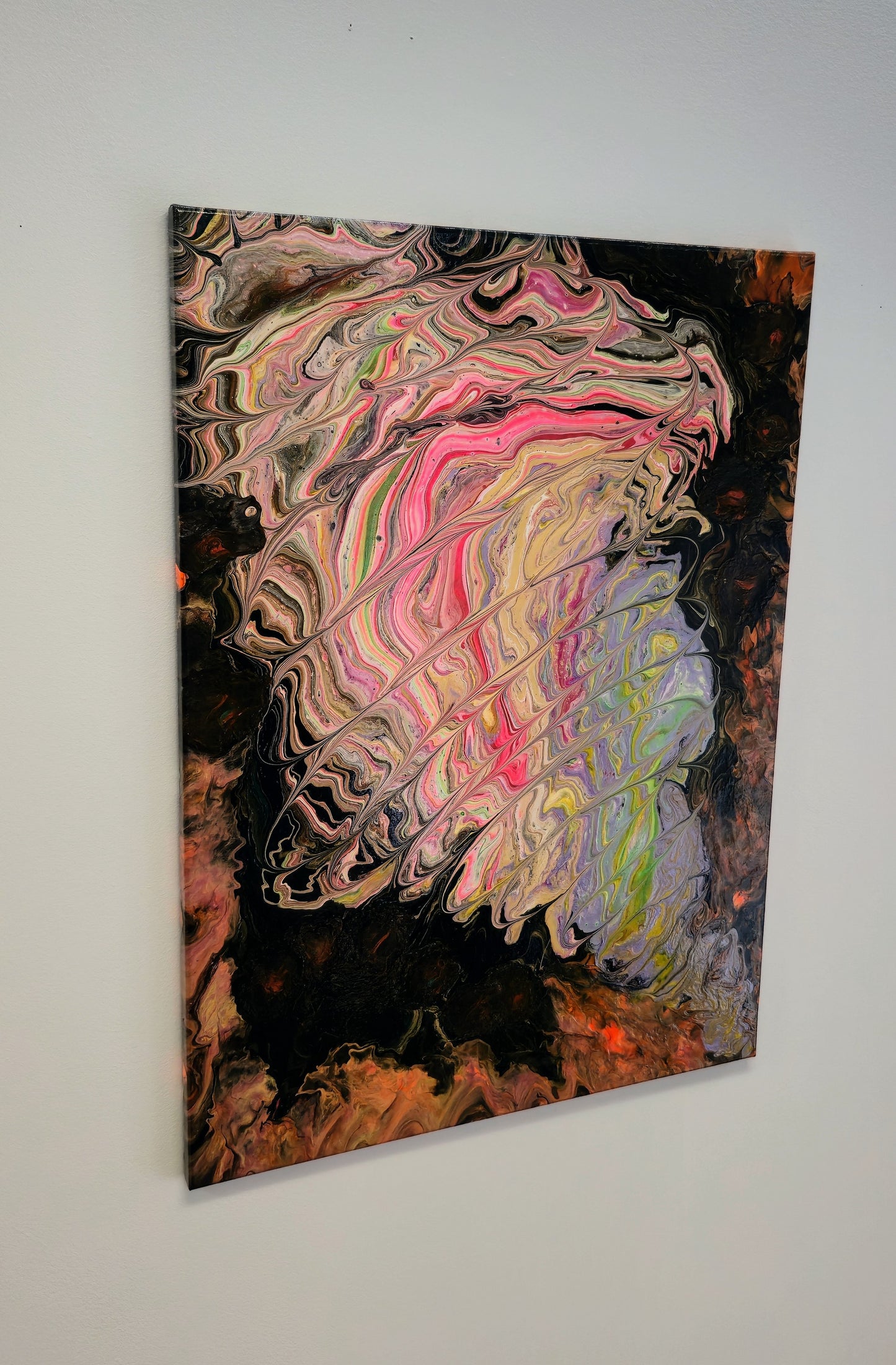 Wir Nieskończonych Możliwości – Obraz Abstrakcyjny Pouring Art (55x75 cm)