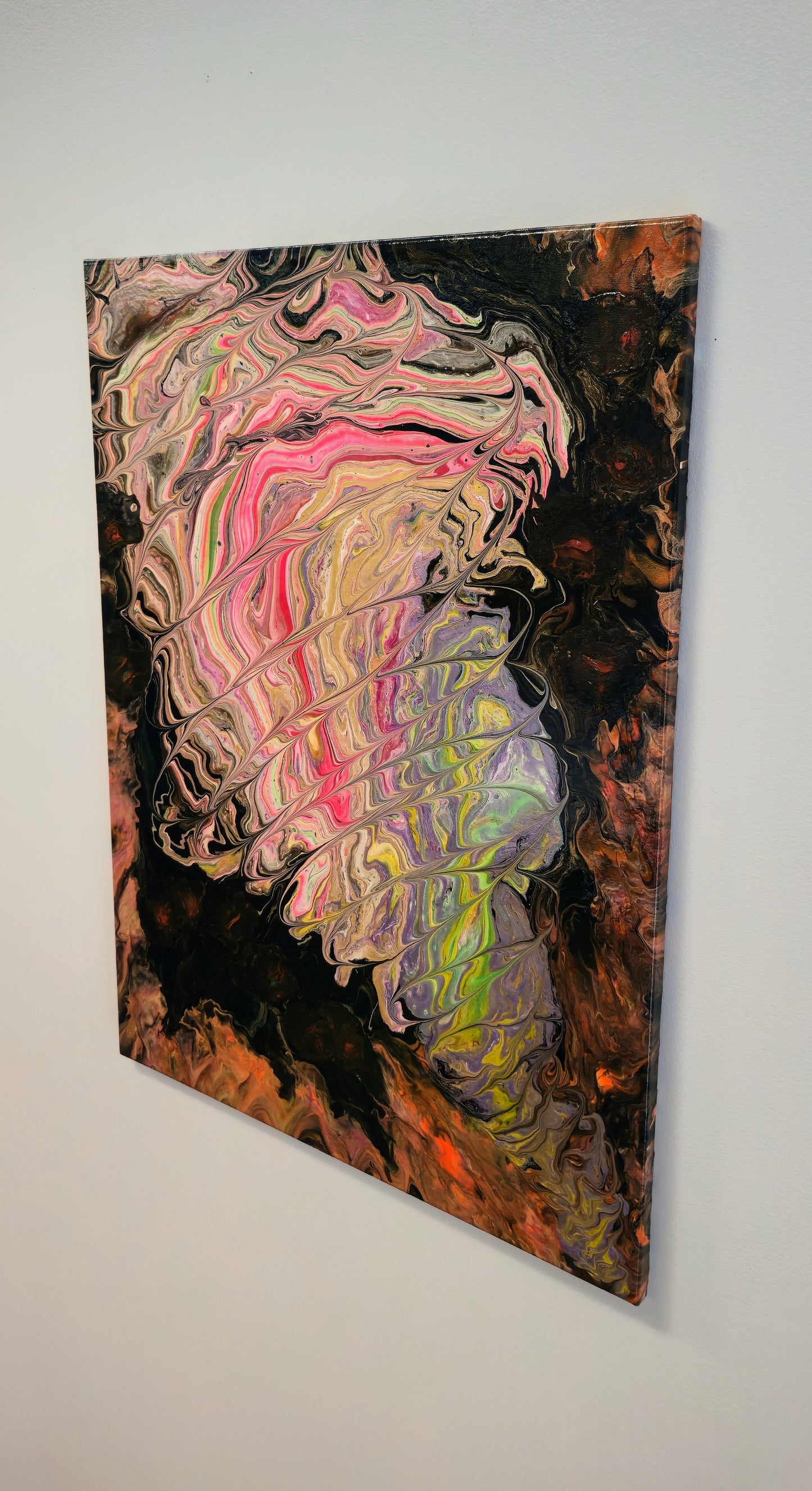 Wir Nieskończonych Możliwości – Obraz Abstrakcyjny Pouring Art (55x75 cm)