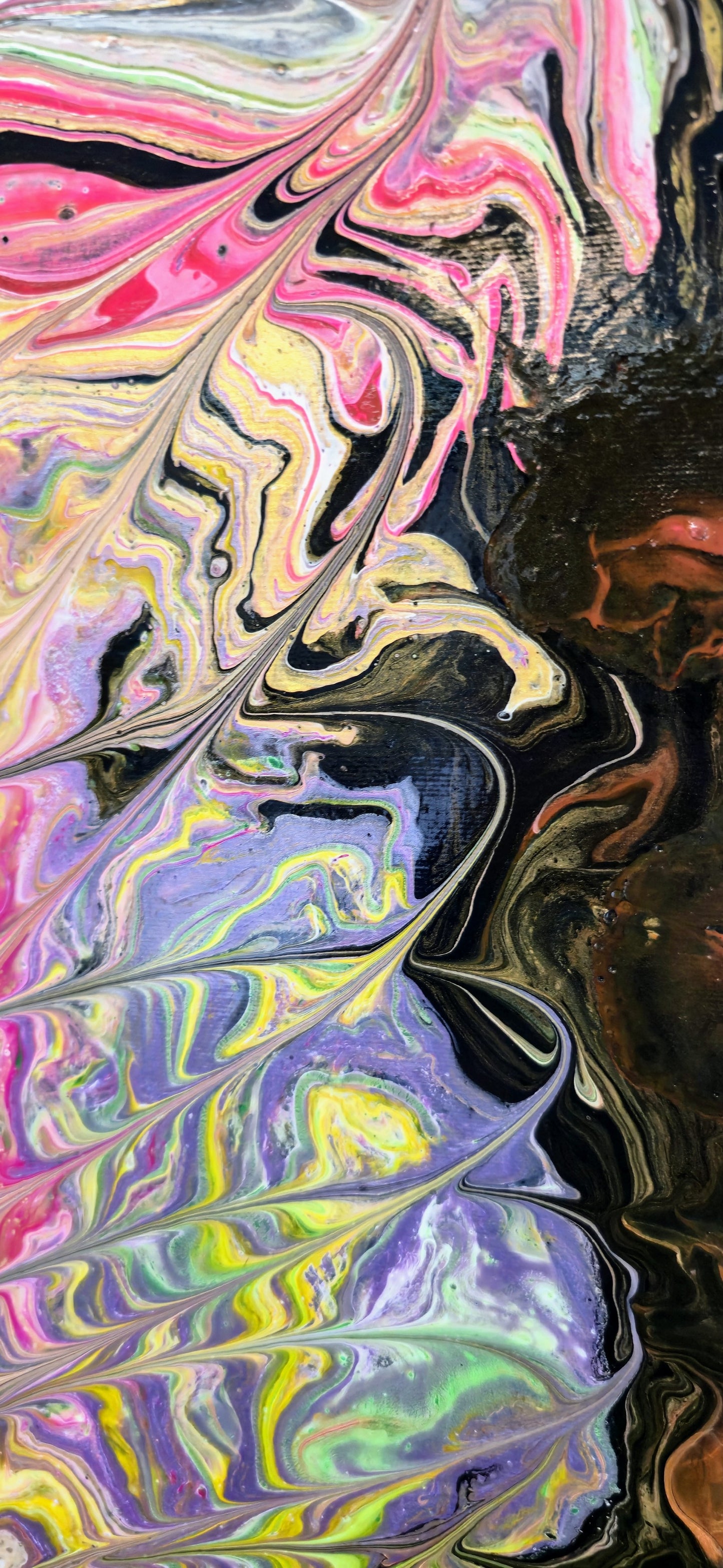 Wir Nieskończonych Możliwości – Obraz Abstrakcyjny Pouring Art (55x75 cm)