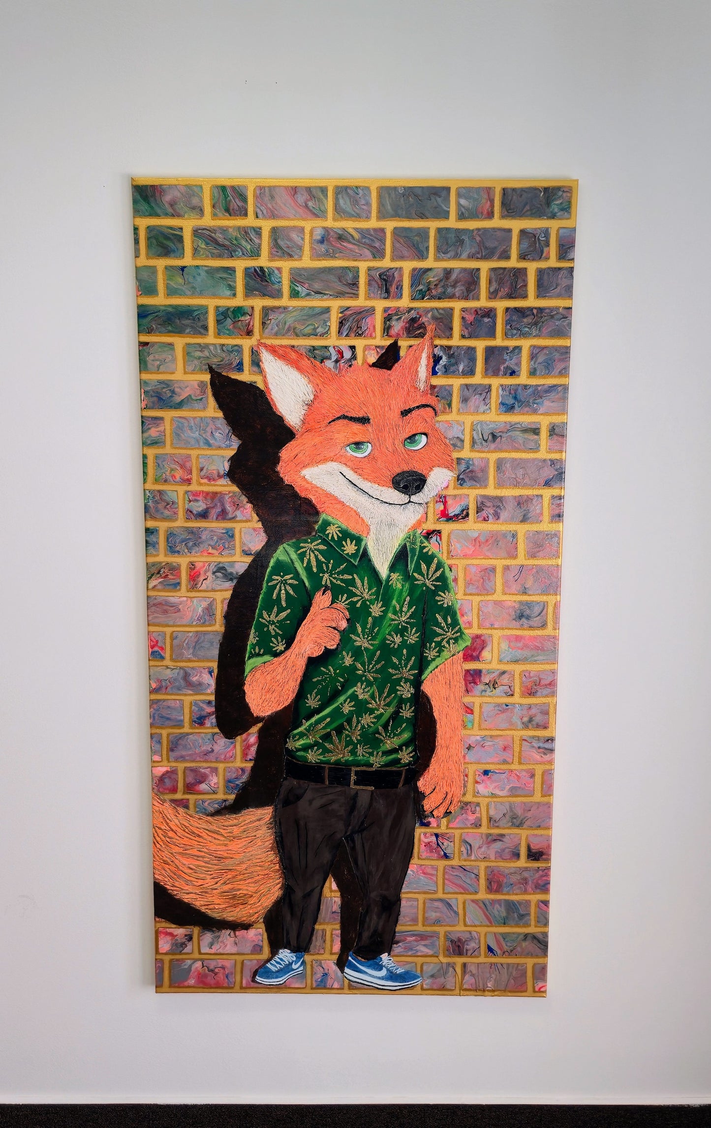 Lis, Który Wie – Obraz Mixed Media 70x140 cm