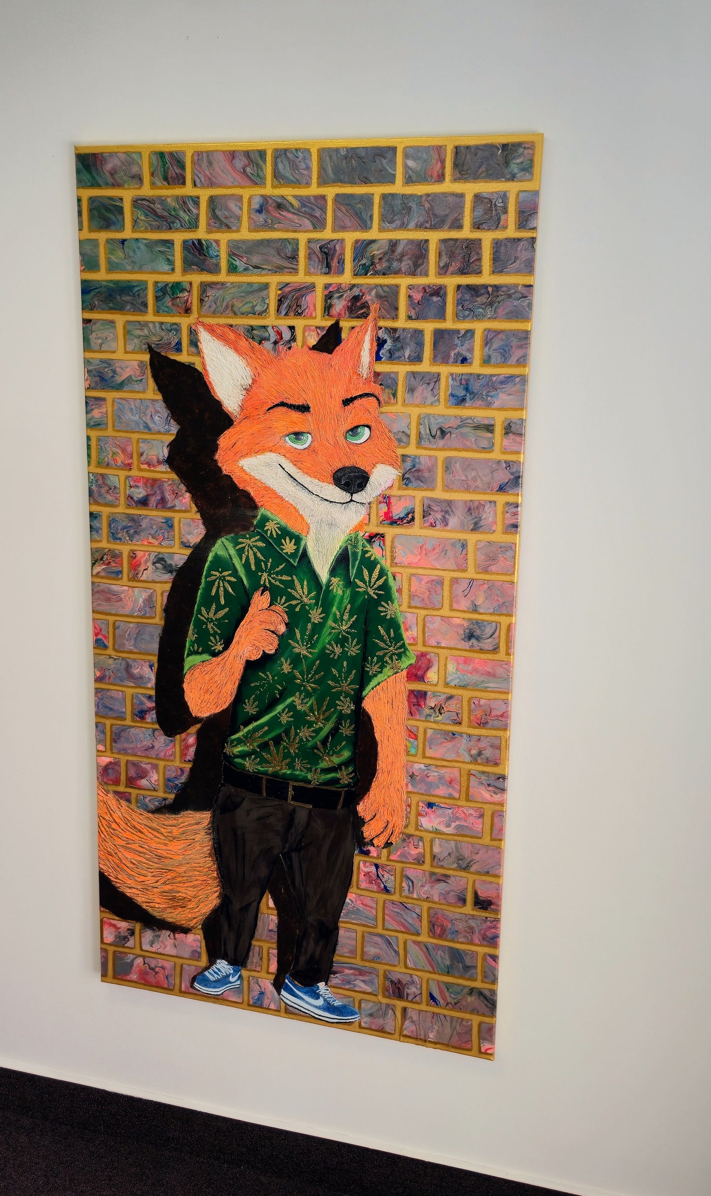 Lis, Który Wie – Obraz Mixed Media 70x140 cm