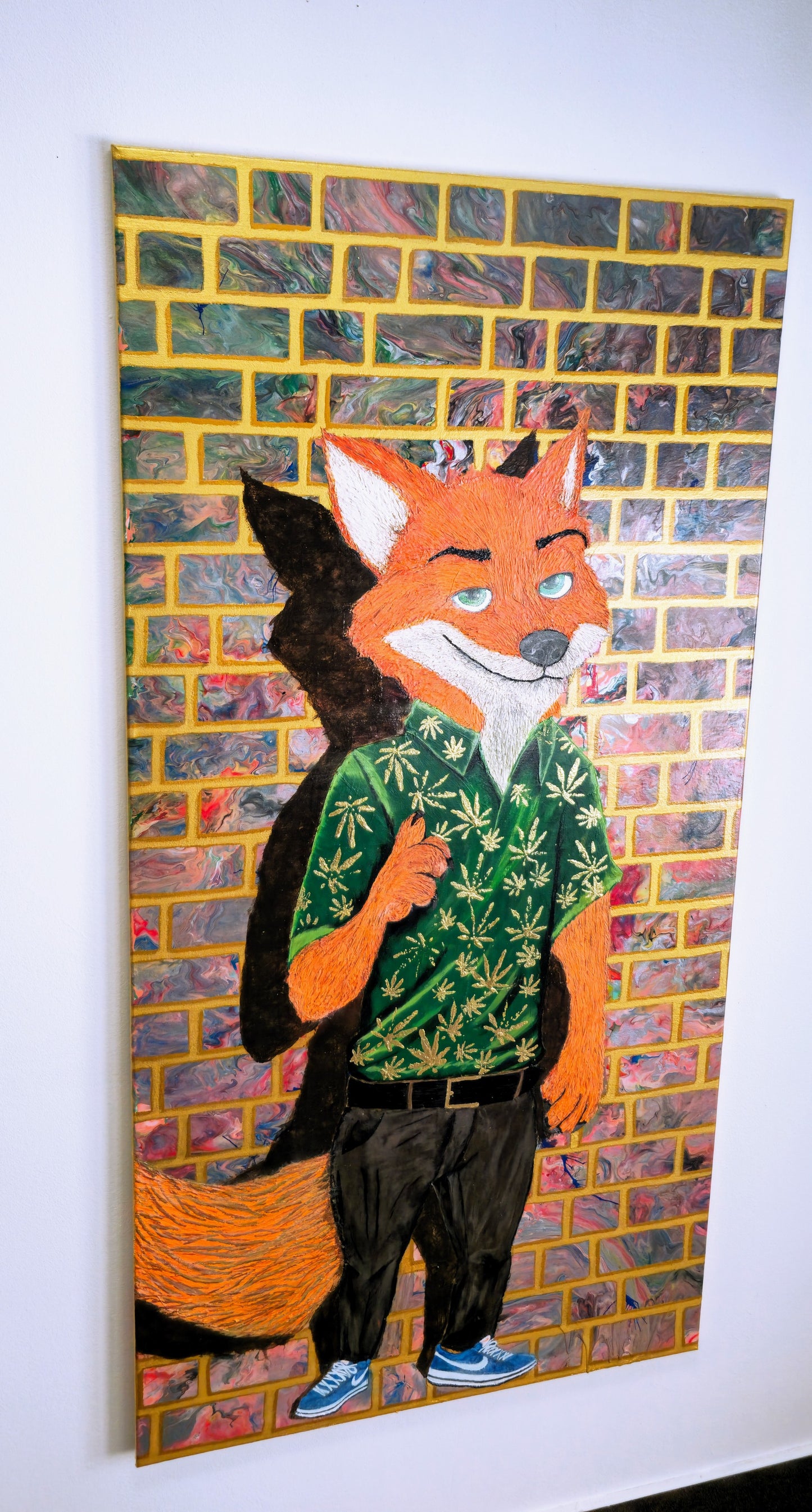 Lis, Który Wie – Obraz Mixed Media 70x140 cm