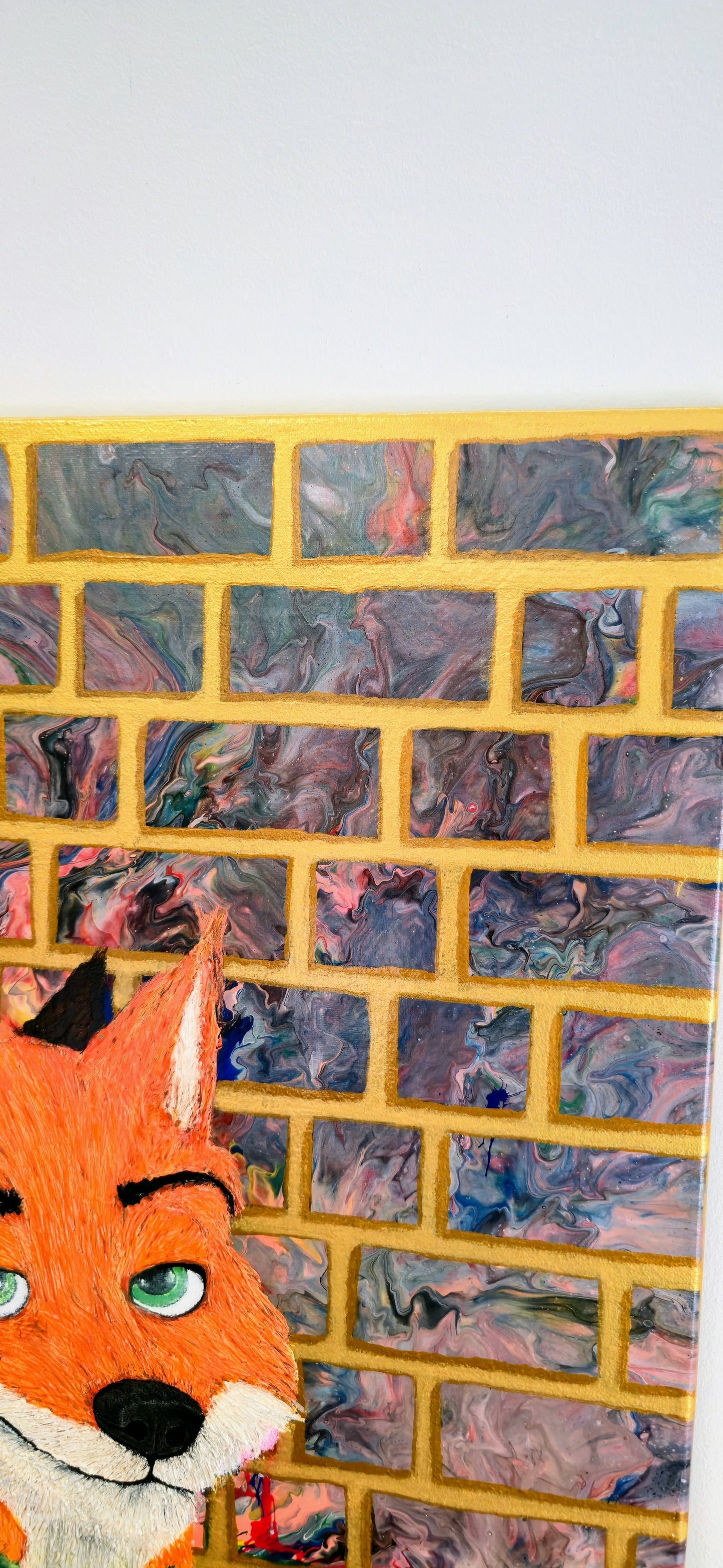 Lis, Który Wie – Obraz Mixed Media 70x140 cm