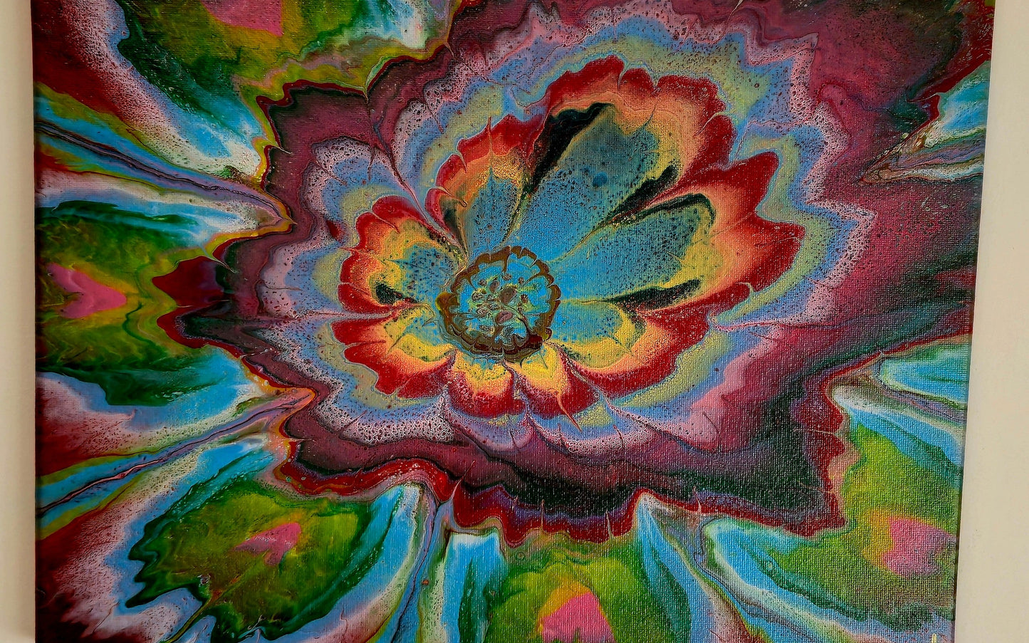 Obraz abstrakcyjny 30x40cm - Kolorowa Eksplozja Barw