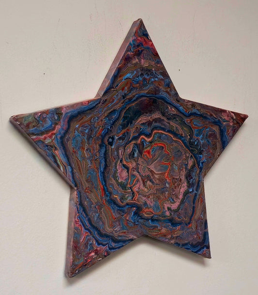 Obraz Gwiazda 20cm - Wielokolorowa Abstrakcja