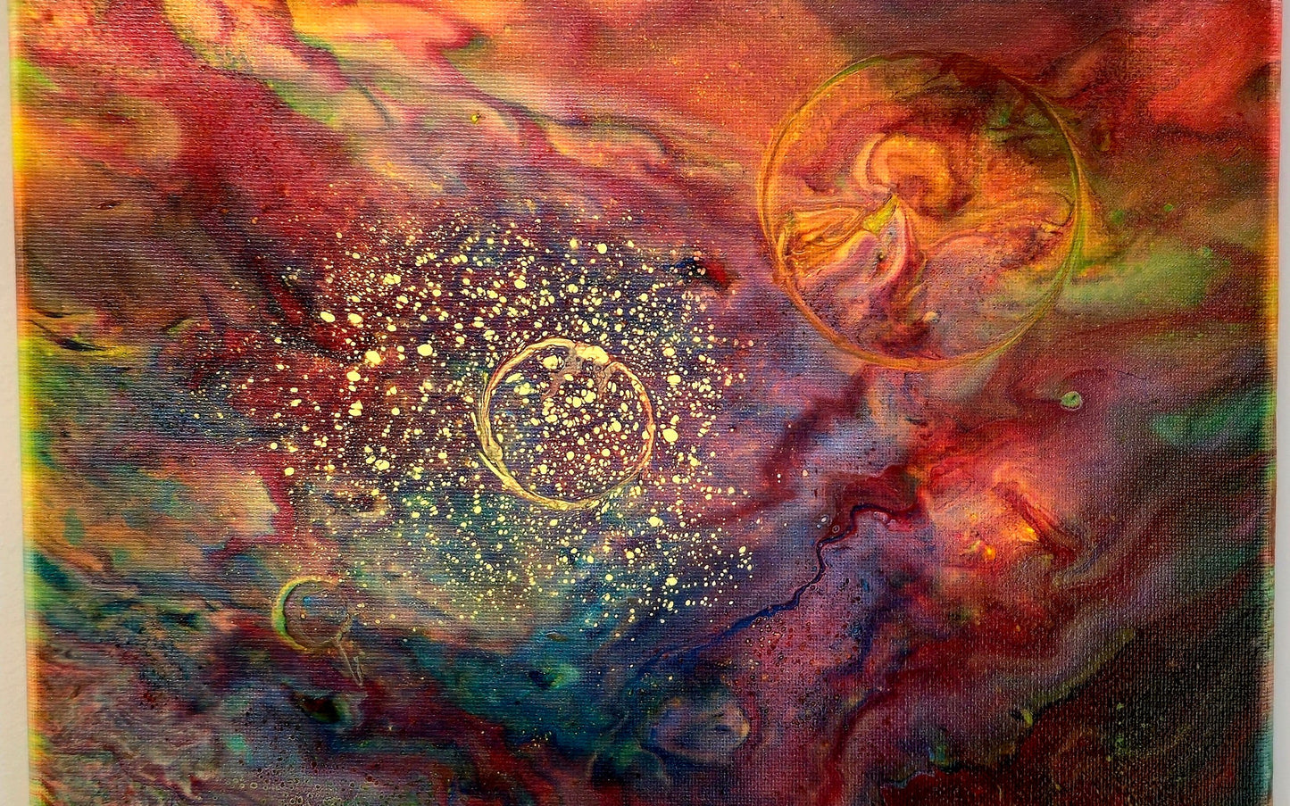 Obraz Kosmiczny Pejzaż 24x30cm - Abstrakcja Galaktyka