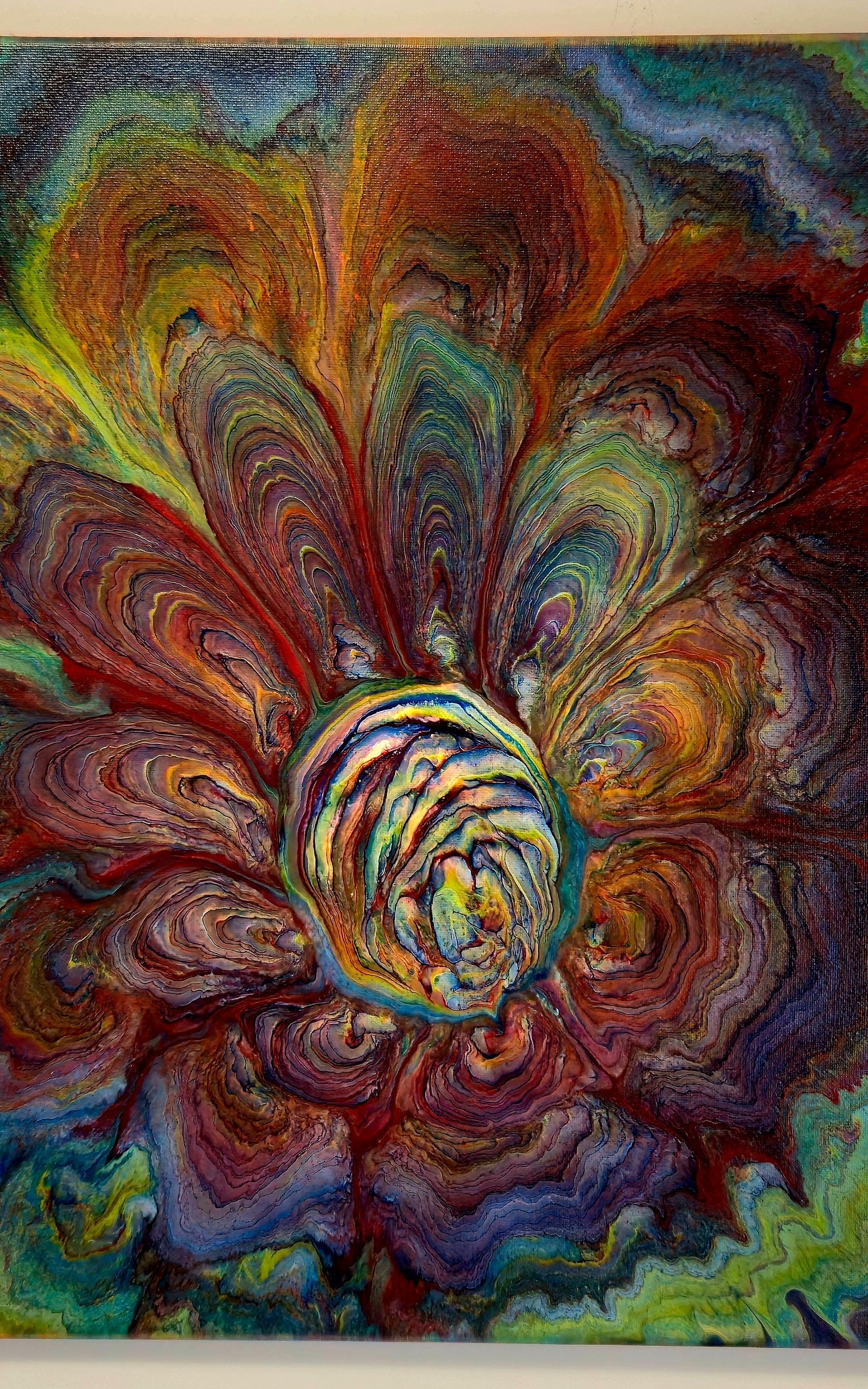 Obraz Kwiat 40x50cm - Abstrakcja Wielokolorowa
