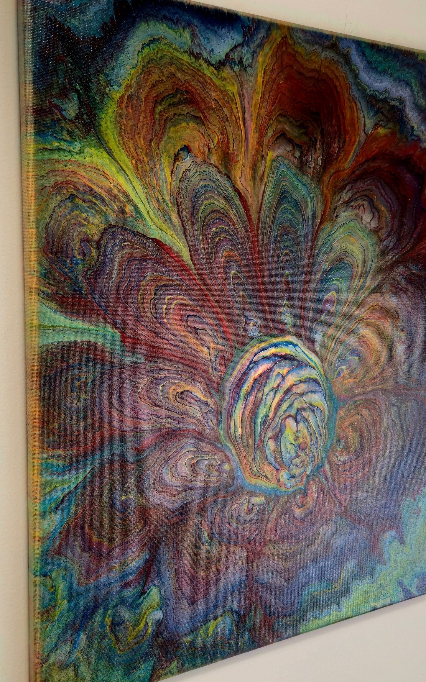 Obraz Kwiat 40x50cm - Abstrakcja Wielokolorowa