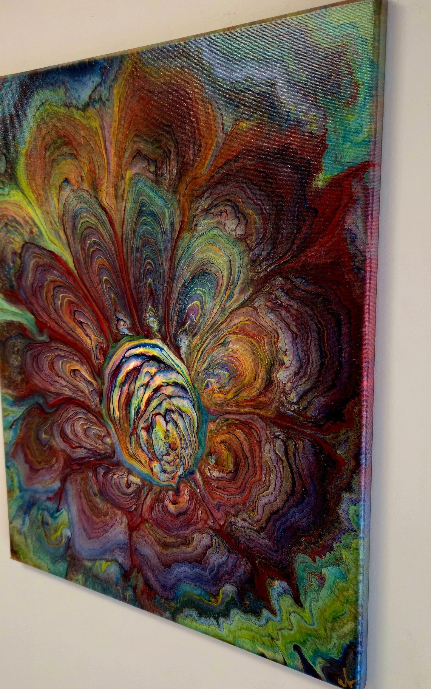 Obraz Kwiat 40x50cm - Abstrakcja Wielokolorowa